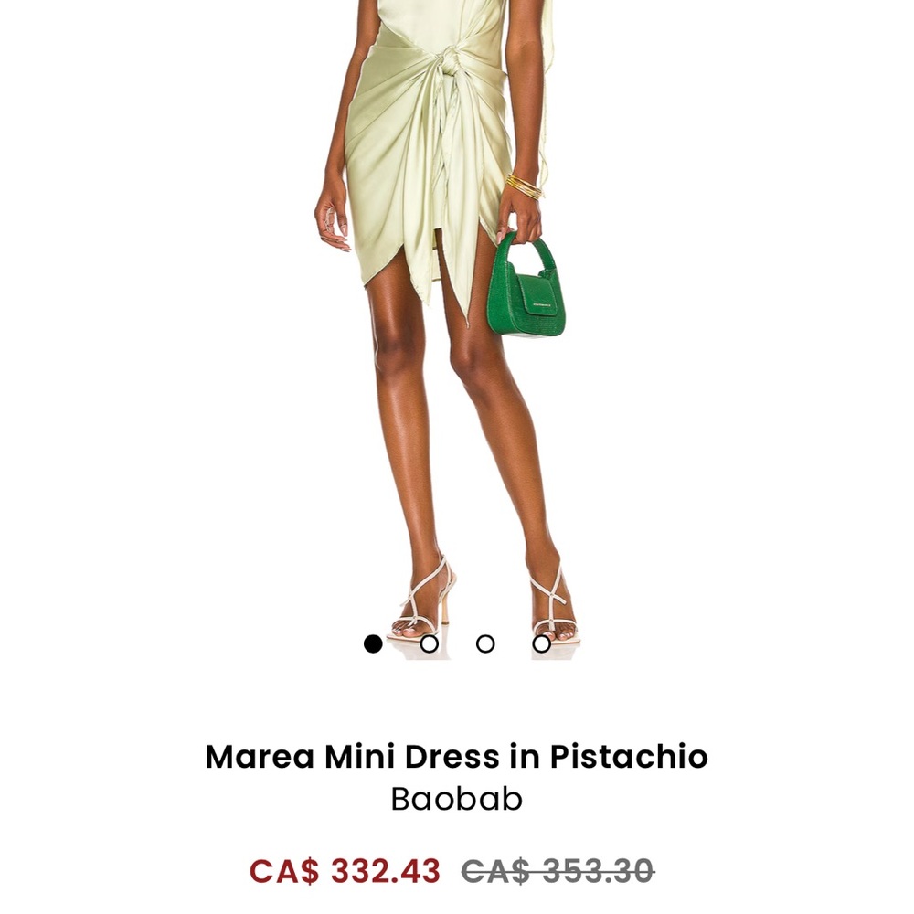 Baobab Collection Chartreuse Green One-Shoulder Mini Dress - Picture 10 of 10